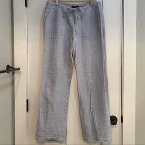 Wide leg striped pants